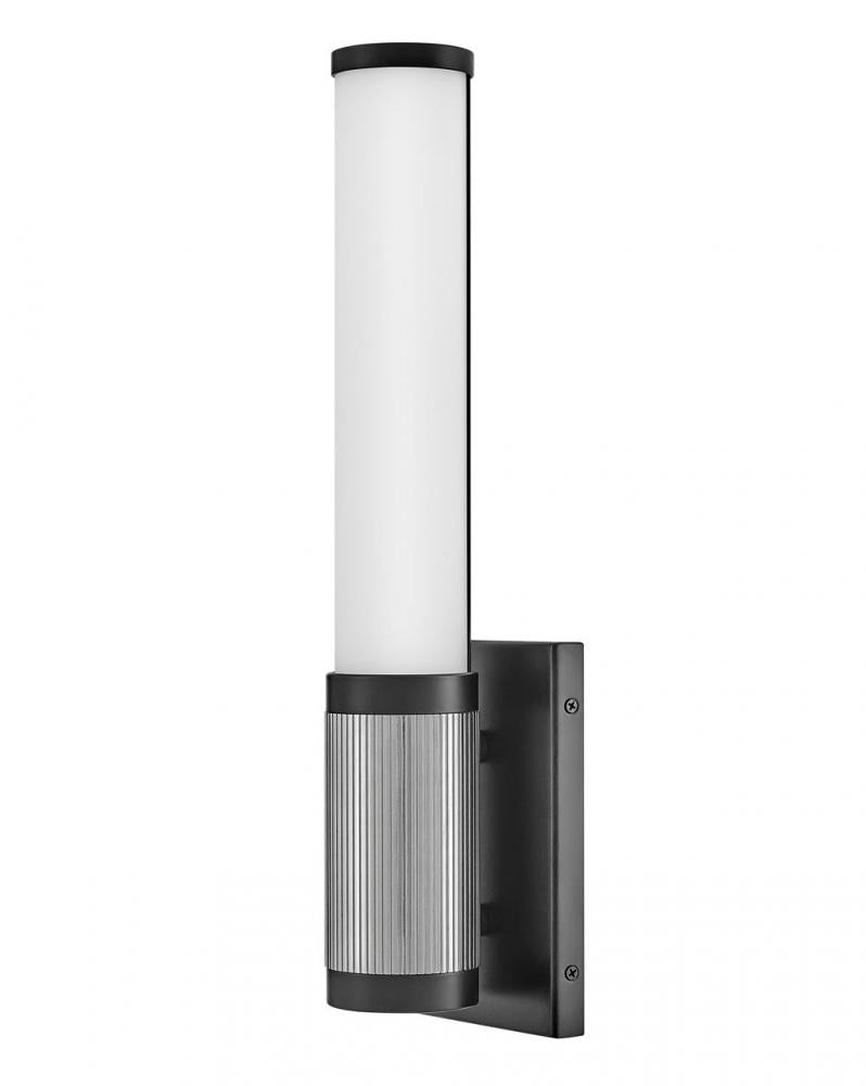 Medium LED Sconce - Black|Chrome
