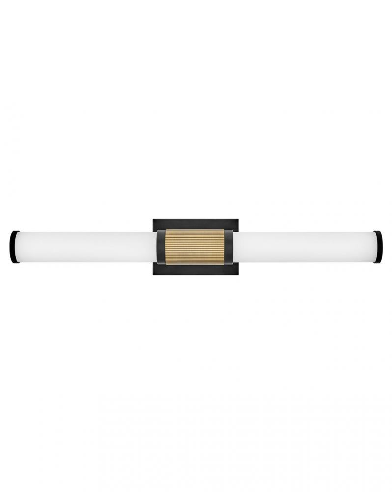 Large LED Vanity - Black|Brass