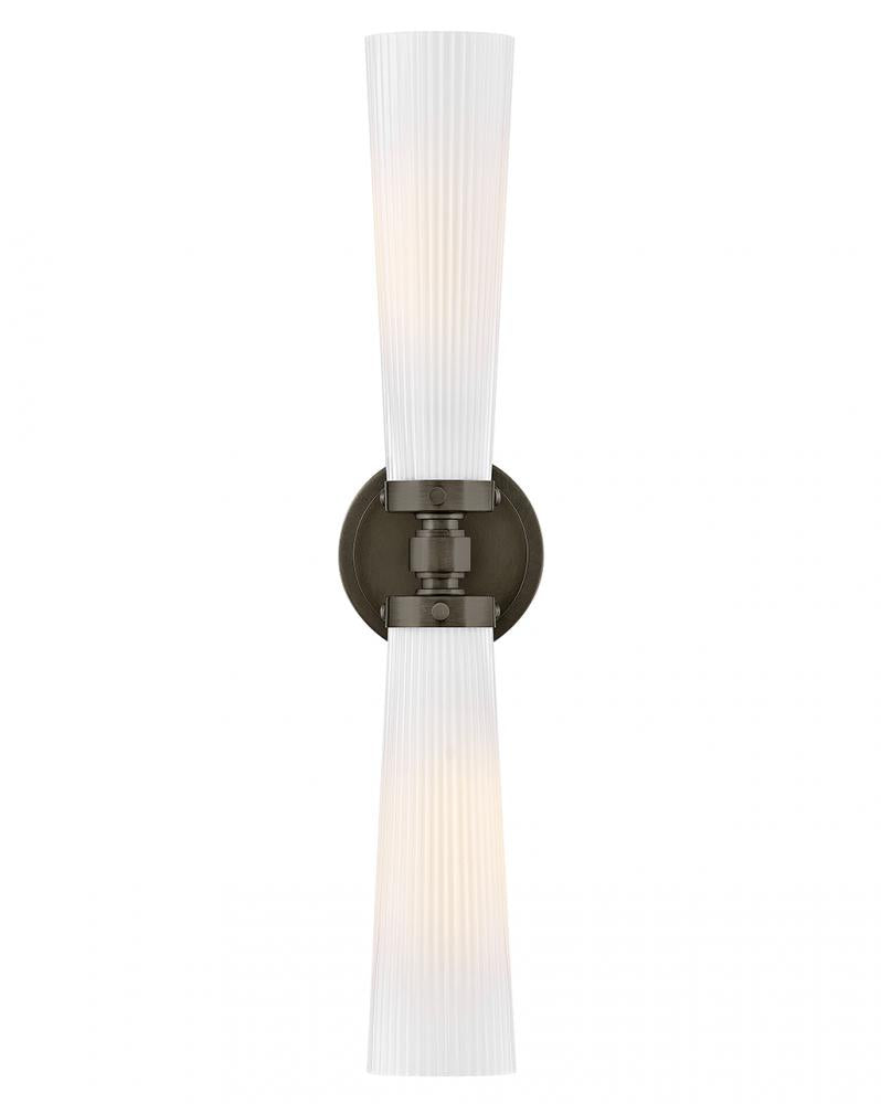 Medium Two Light Vanity - Black
