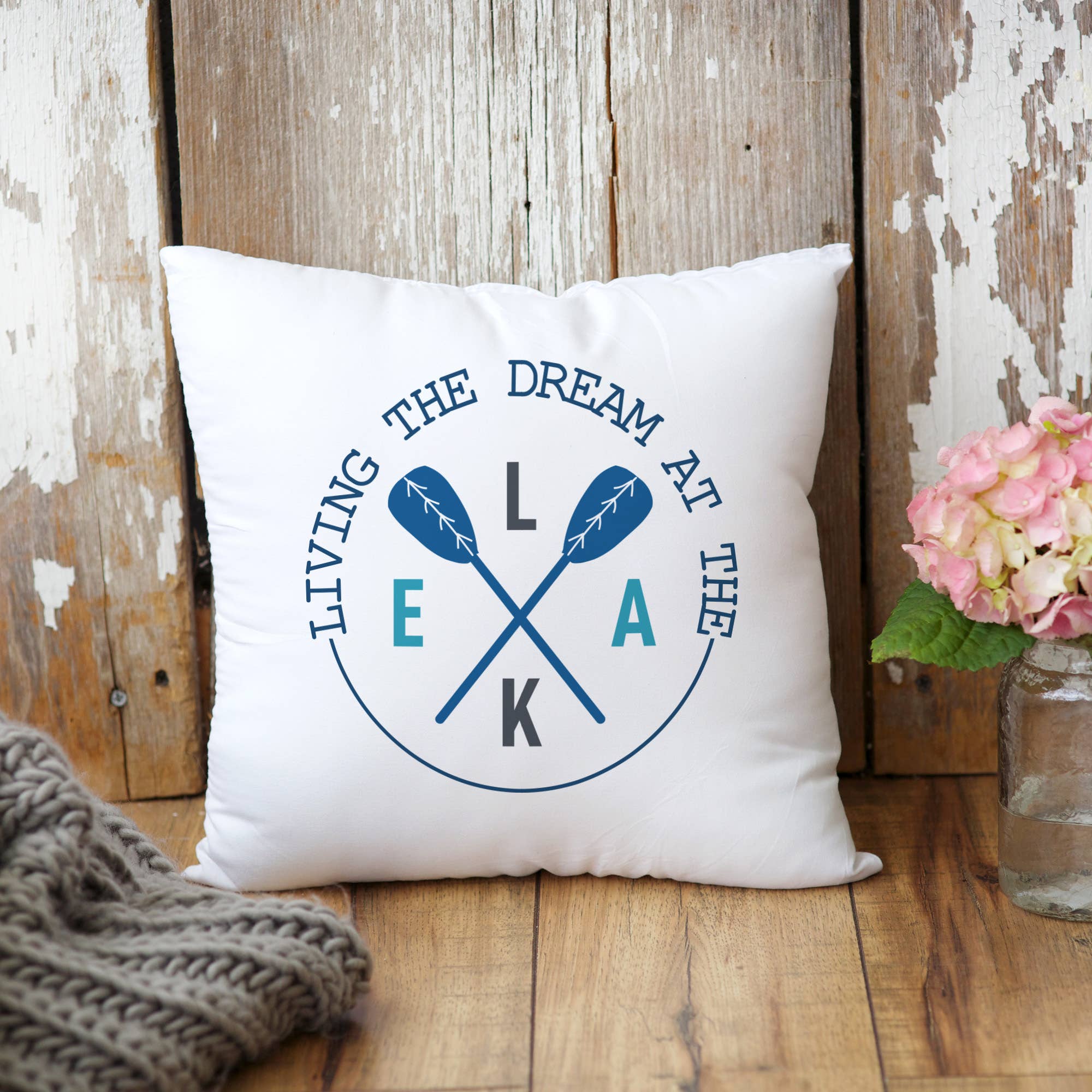 Living Lake Dream Pillow, Lake House Decor, Throw Pillow