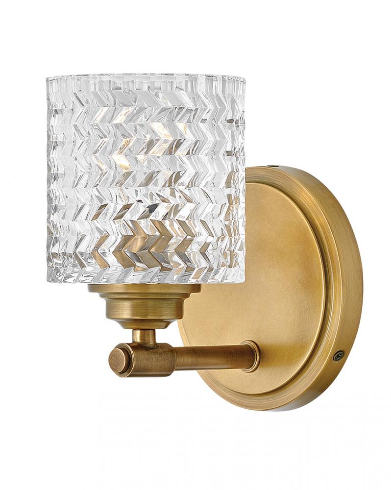 Small Single Light Vanity - Brass
