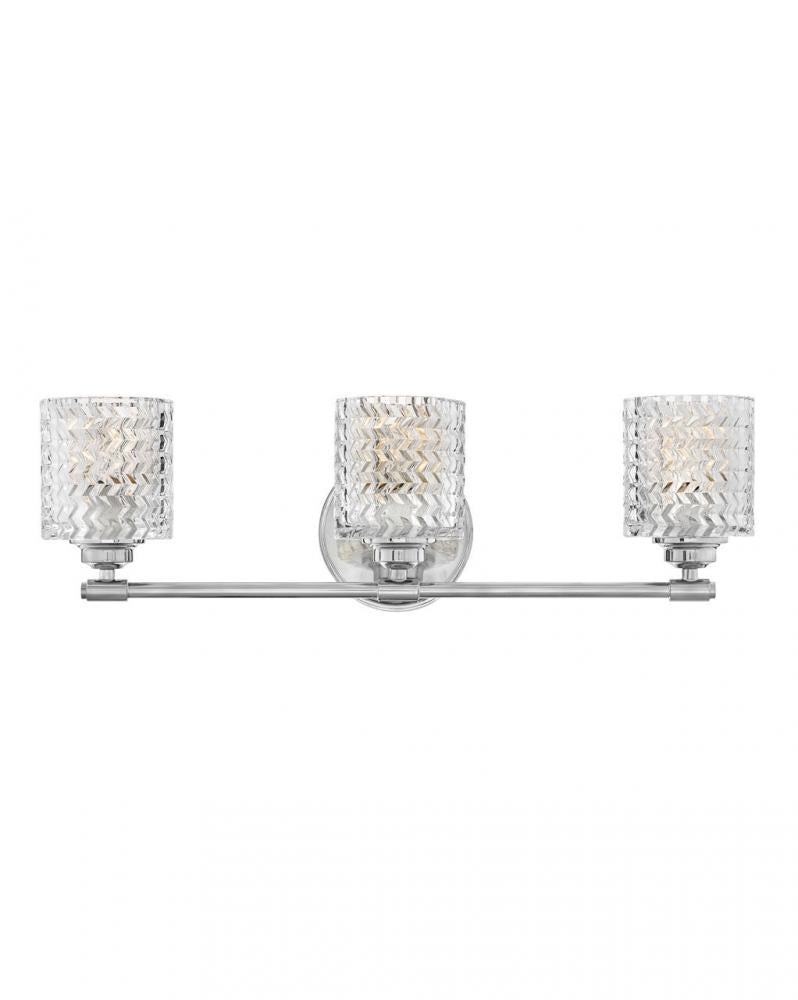 Medium Three Light Vanity - Chrome