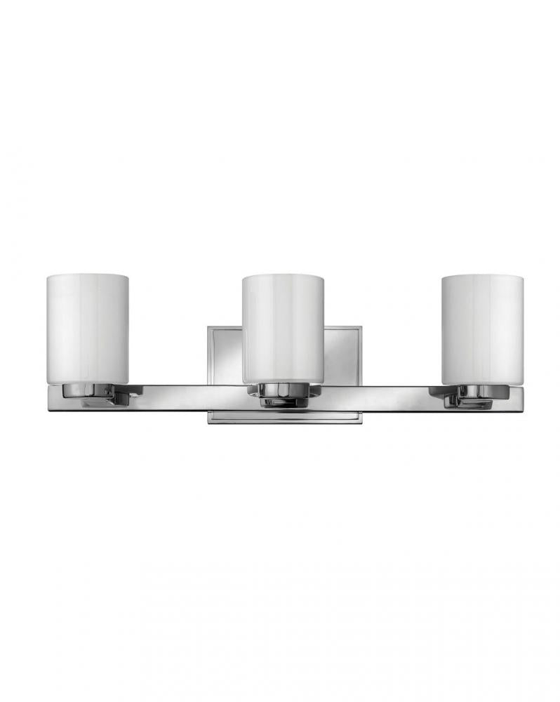 Medium Three Light Vanity - Chrome
