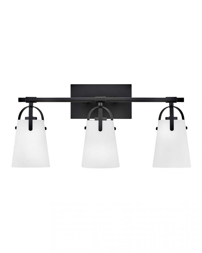 Medium Three Light Vanity - Black