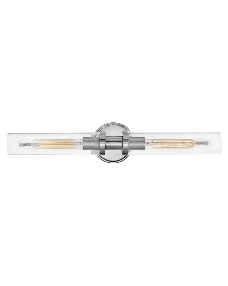 Large Two Light Vanity - Chrome