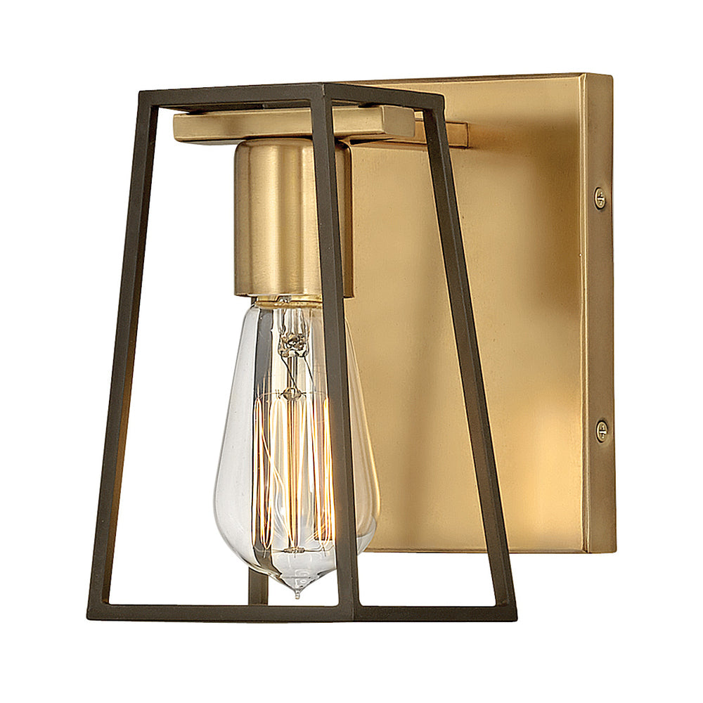 Small Single Light Vanity - Brass