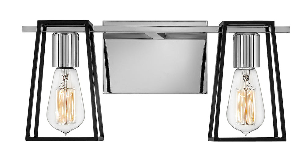 Small Two Light Vanity - Chrome
