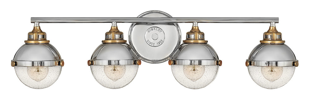 Large Four Light Vanity - Nickel
