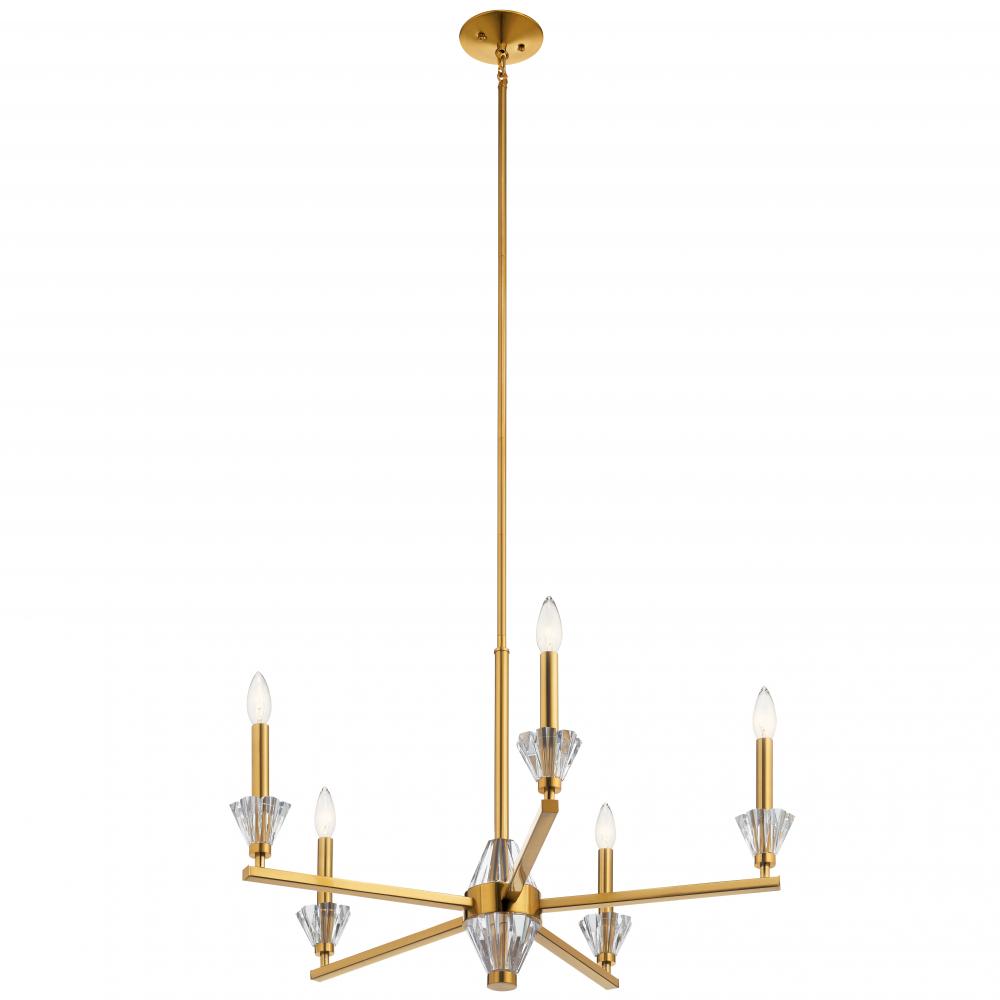 Calyssa?????5 Light Chandelier Fox Gold