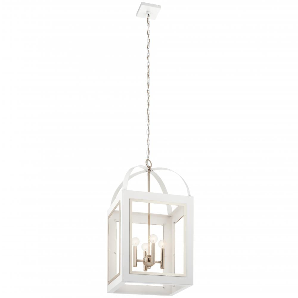 Vath?????16" 4 Light Foyer Pendant White