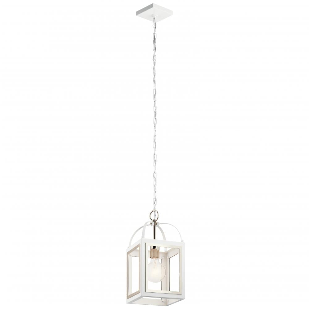 Vath??8" 1 Light Pendant White