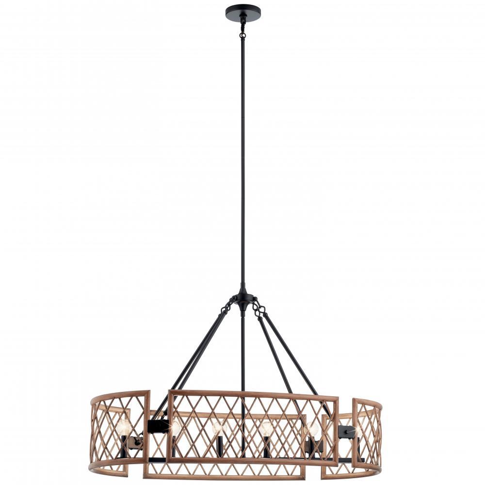 Oana?????6 Light Oval Chandelier Palm