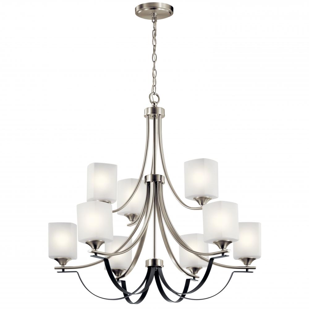 Tula?????9 Light Chandelier Brushed Nickel