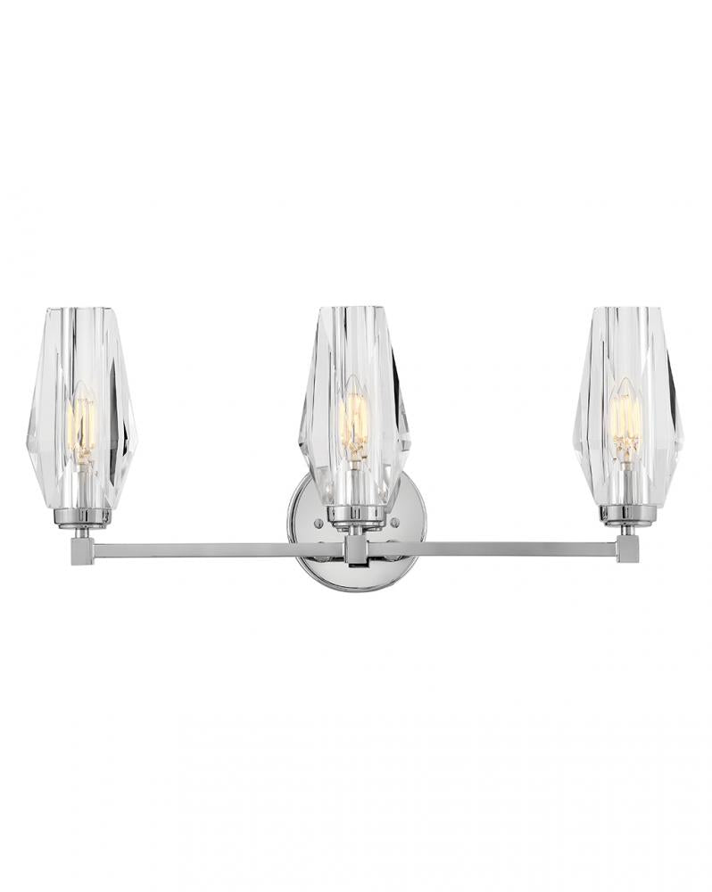 Medium Three Light Vanity - Nickel