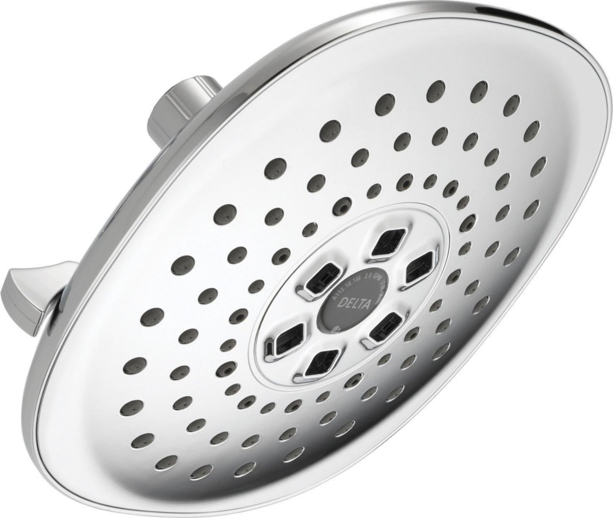 DELTA: 3 SETTING H2OKINETICS CONTEMPORARY RAINCAN SHOWERHEAD
