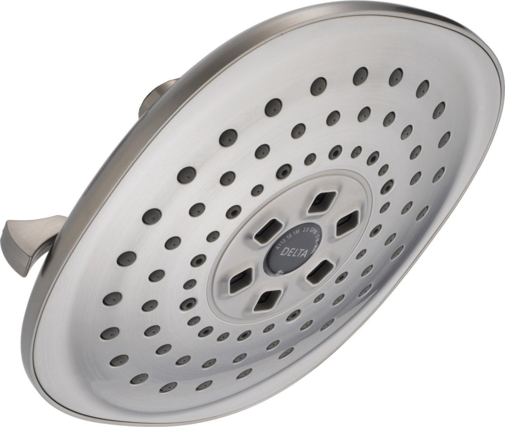 DELTA: 3 SETTING H2OKINETICS CONTEMPORARY RAINCAN SHOWERHEAD