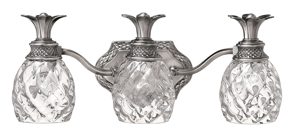 Medium Three Light Vanity - Nickel