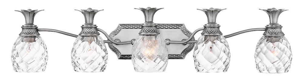 Extra Large Five Light Vanity - Nickel