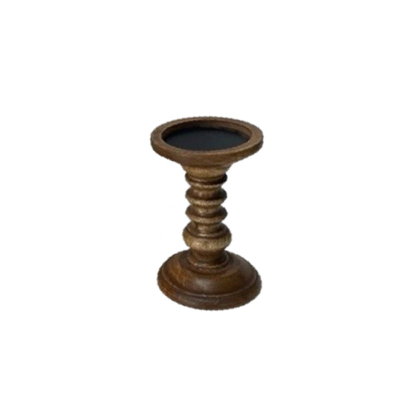Wood Candle Holder Sml - by koppers