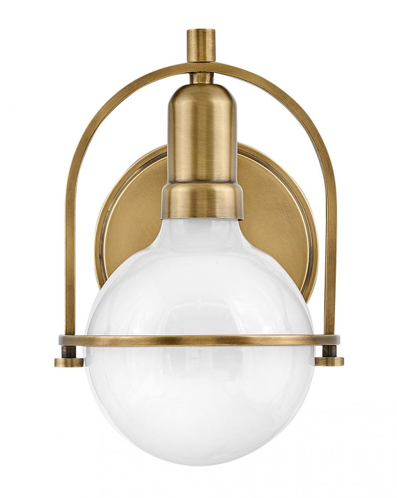 Small Single Light Vanity - Brass