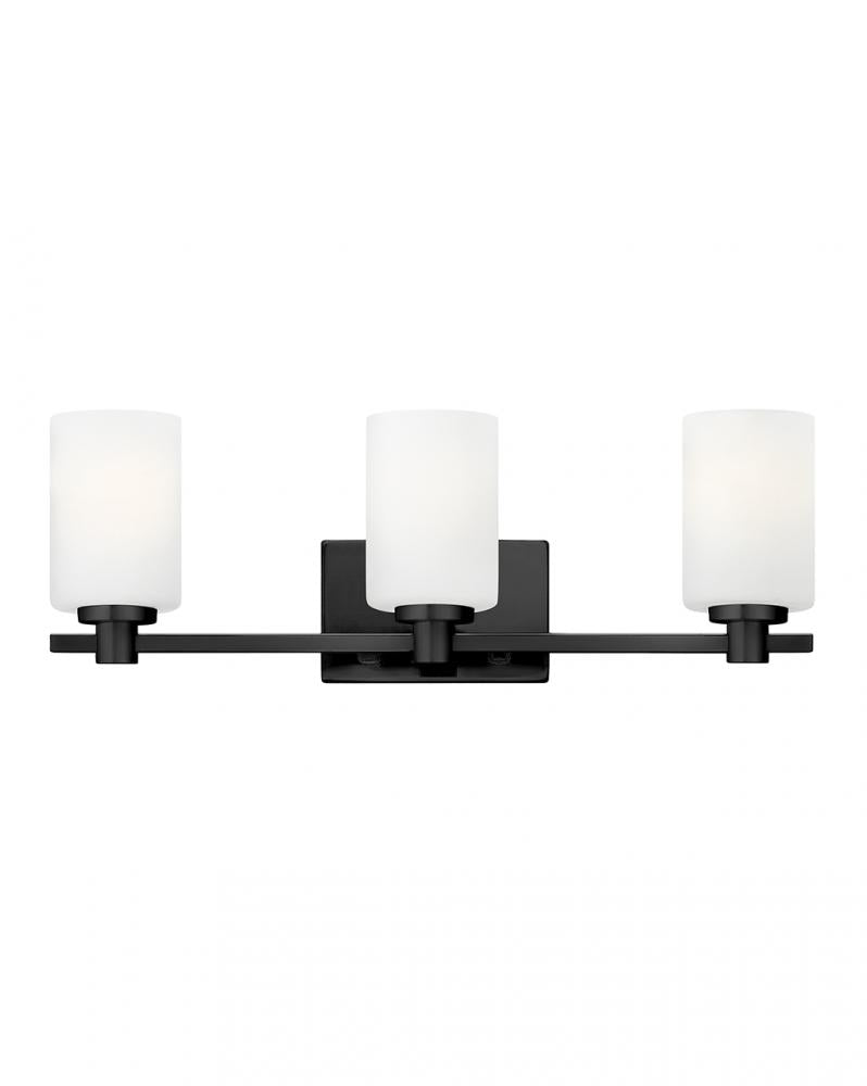 Medium Three Light Vanity - Black