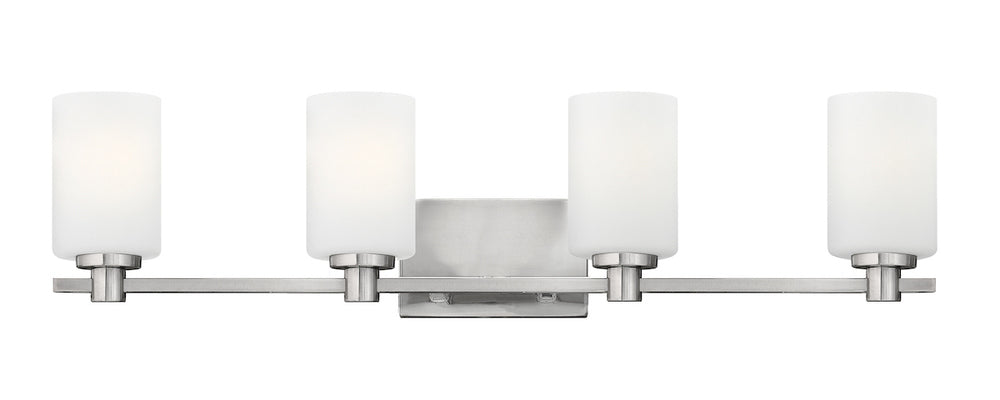 Large Four Light Vanity - Nickel