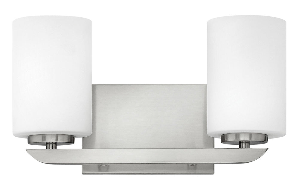 Small Two Light Vanity - Brushed Nickel
