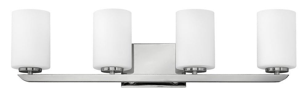 Large Four Light Vanity - Polished Nickel