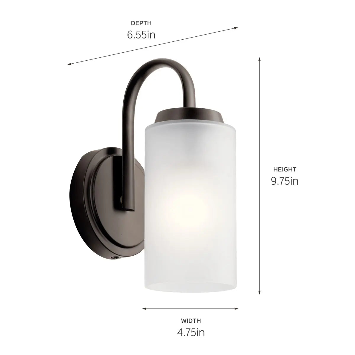 Kennewick 1 Light Wall Sconce (3 Finishes)