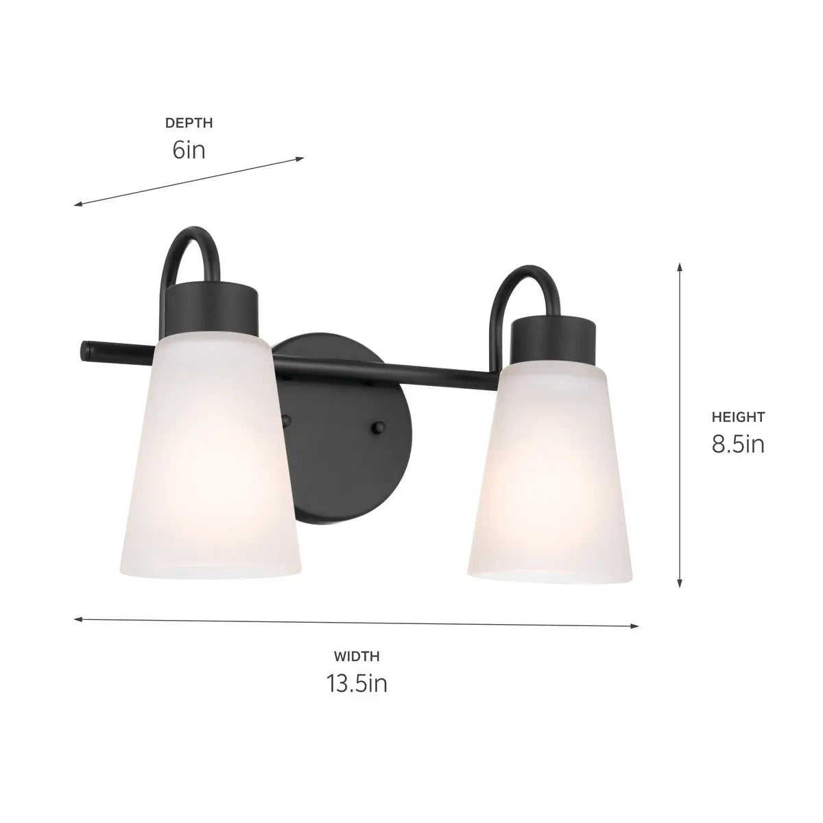 Erma 2 Light Vanity Light (3 Finishes)