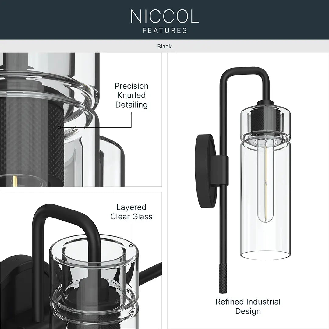 Niccol Wall Sconce (4 Finishes)
