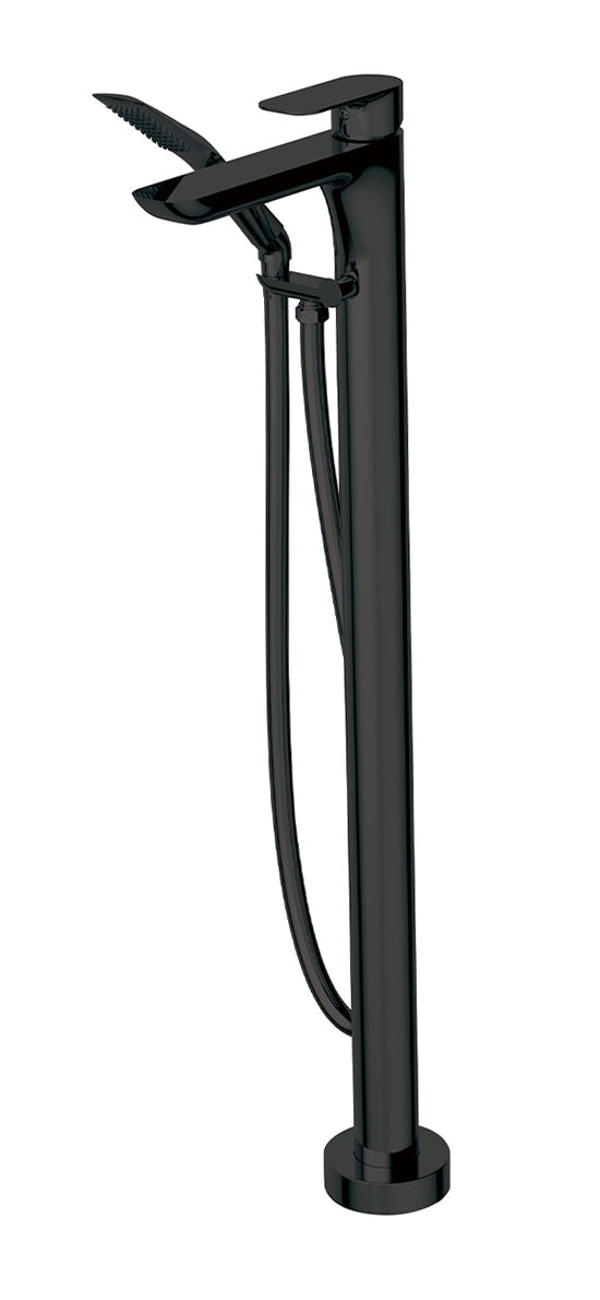 Must Floormount Tub Filler with Handshower - by aquabrass