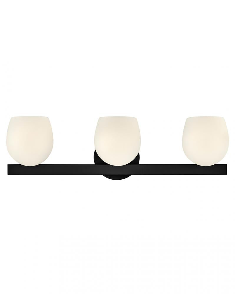 Medium Three Light Vanity - Black