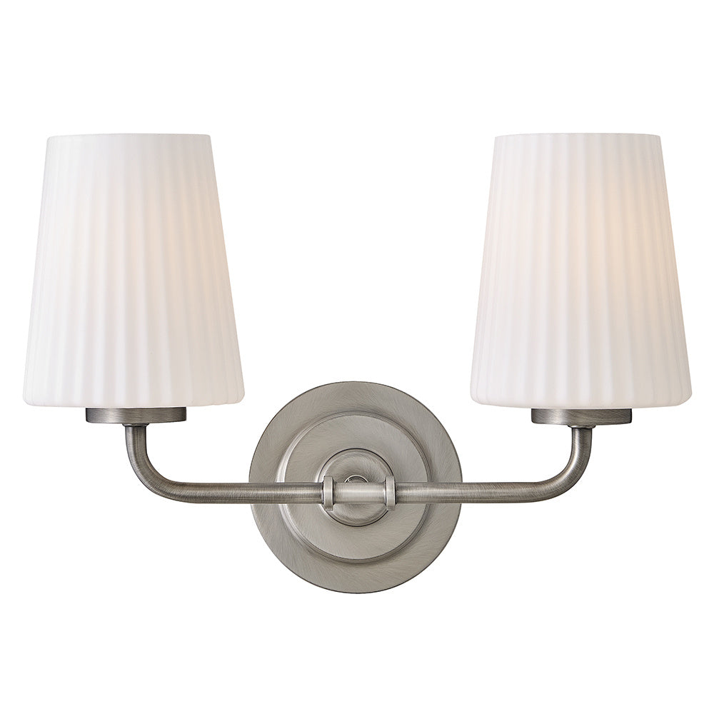 Small Two Light Vanity - Nickel