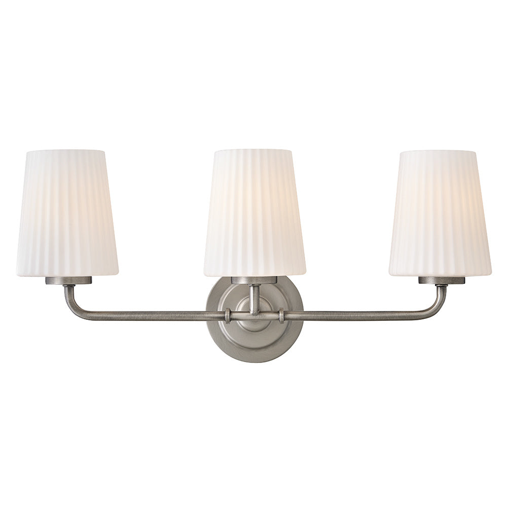 Medium Three Light Vanity - Nickel