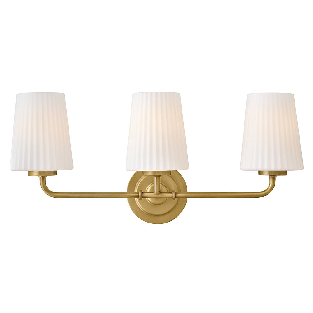 Medium Three Light Vanity - Brass