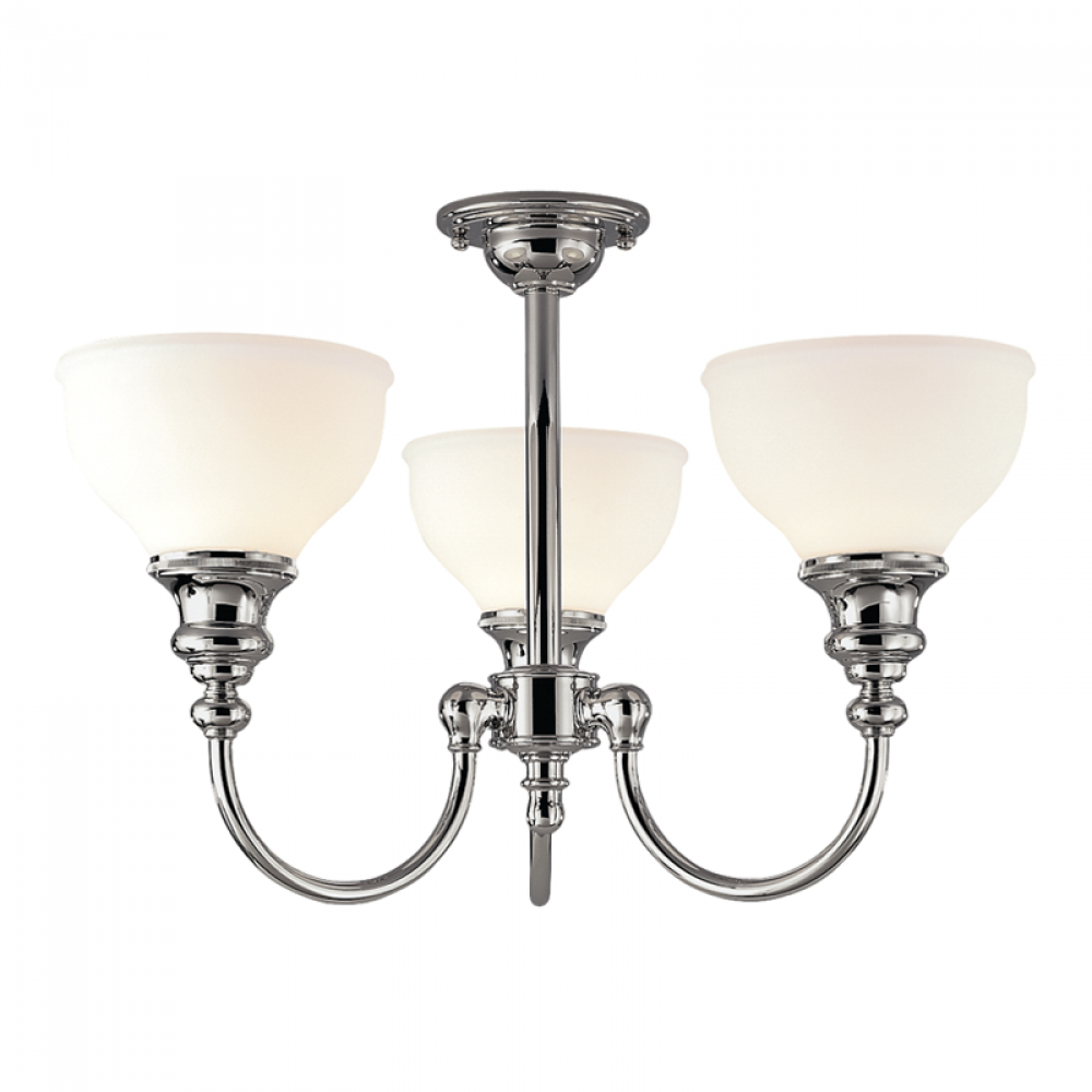 3 LIGHT SEMI FLUSH