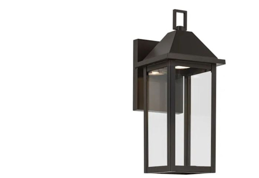 Prin 14 Inch 1 Light Outdoor DarkSky Wall Light with Clear Glass in Olde Bronze