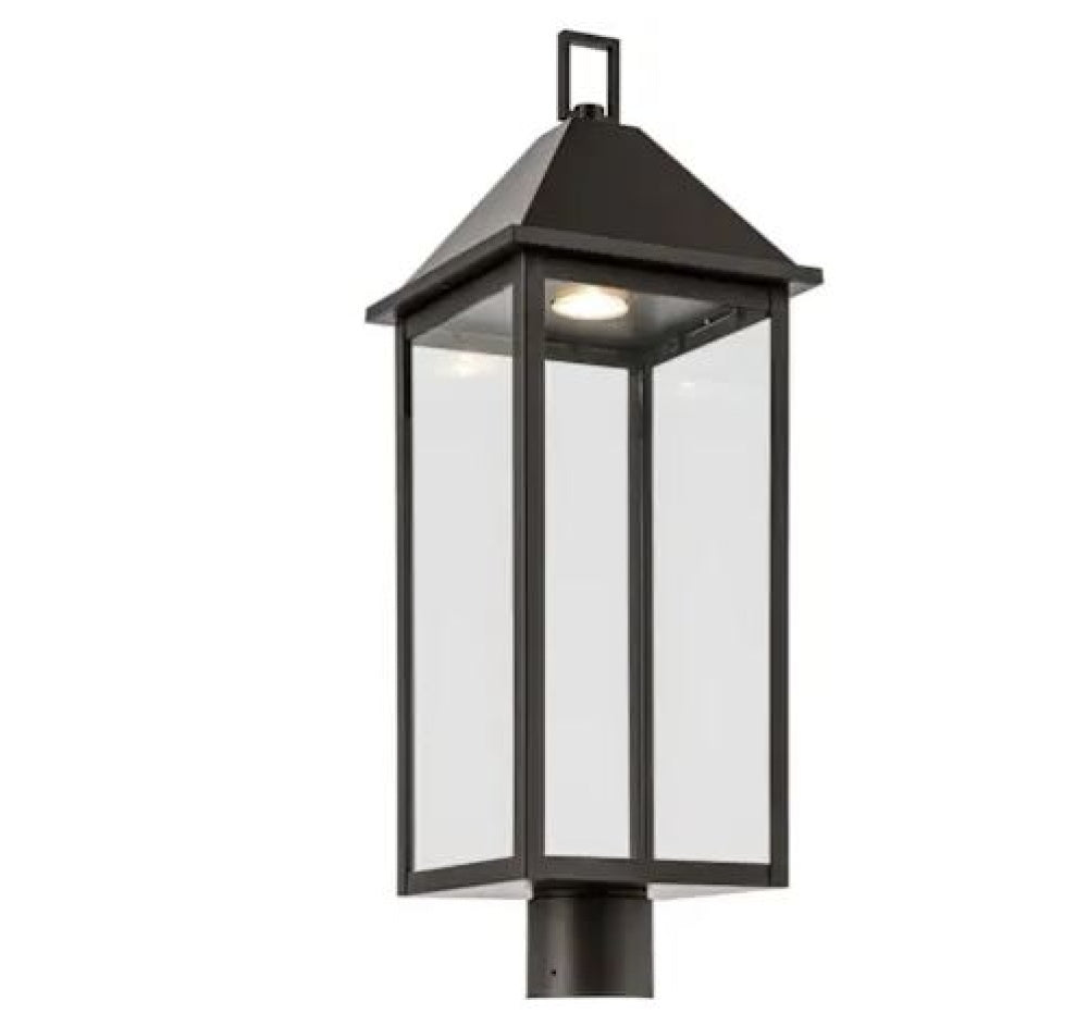 Prin 25 Inch 1 Light Outdoor DarkSky Post Light with Clear Glass in Olde Bronze