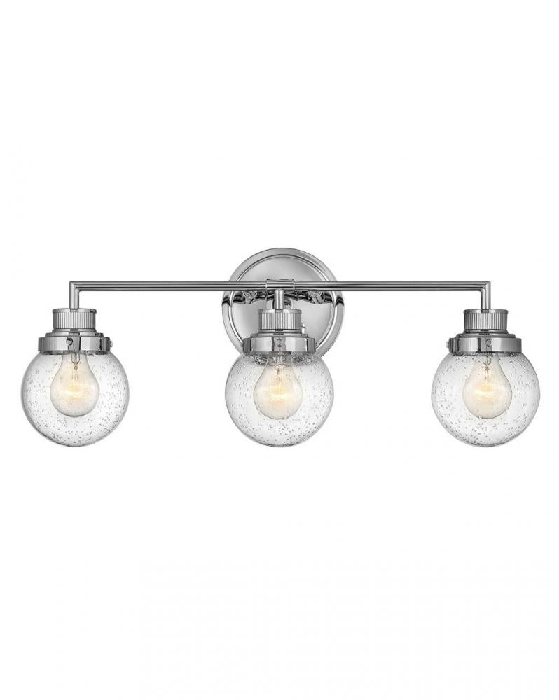 Medium Three Light Vanity - Chrome