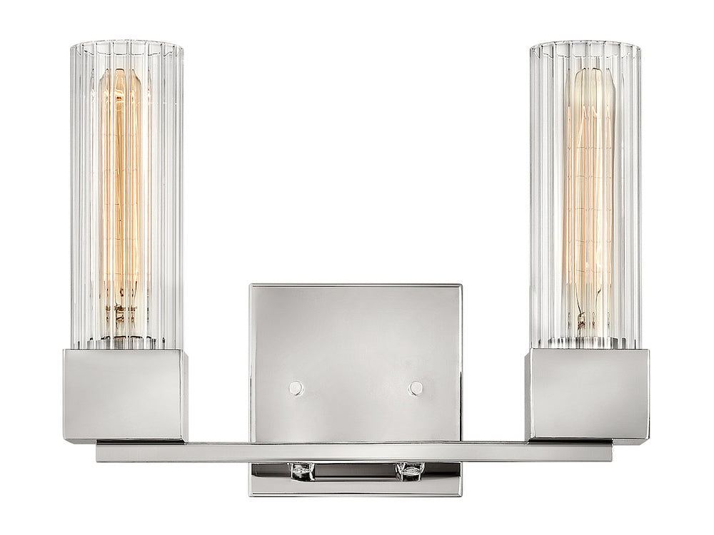Small Two Light Vanity - Nickel