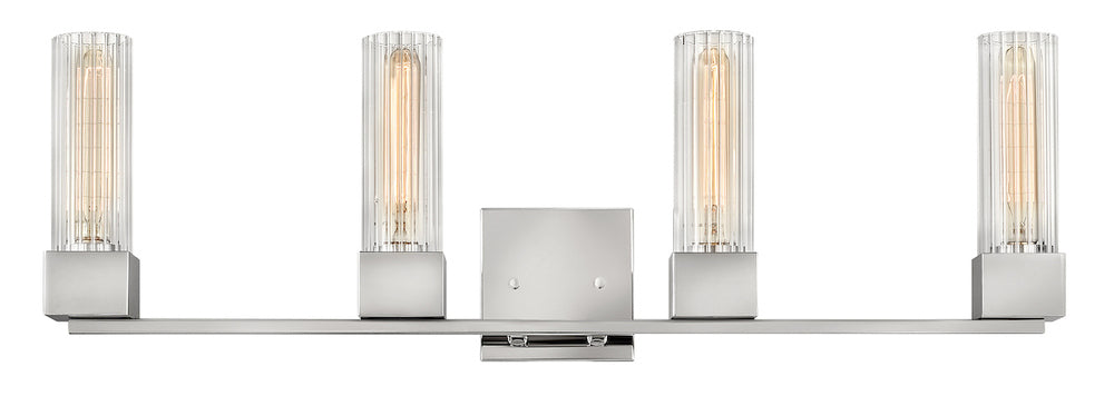 Large Four Light Vanity - Nickel
