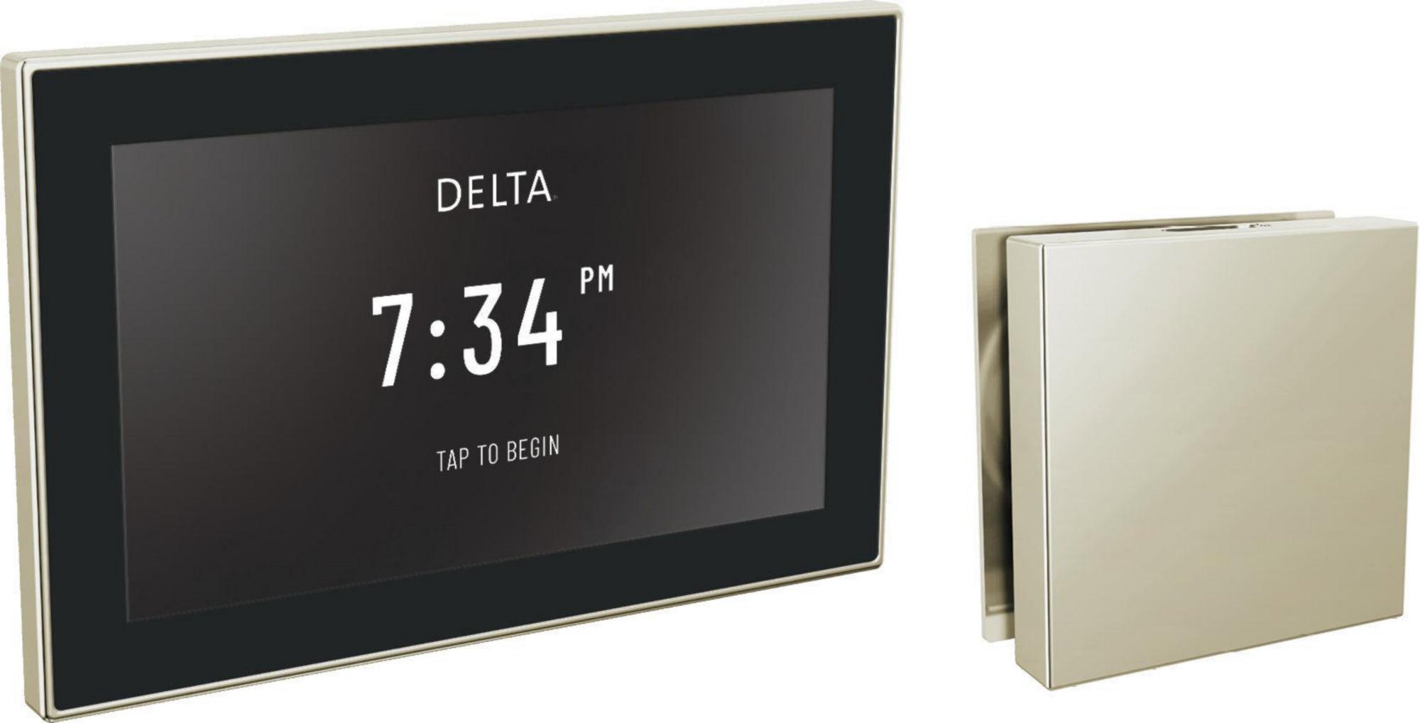 STEAMSCAPE LINEAR SQUARE DELU XE PACKAGE POLISHED NICKEL