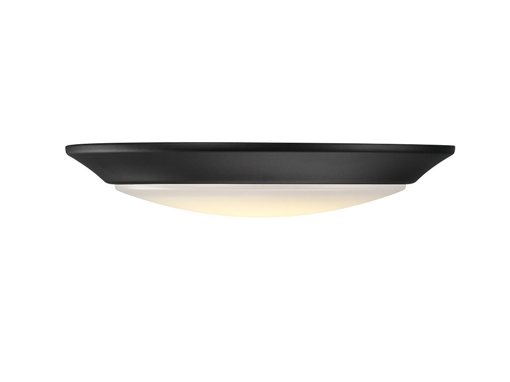 LED Disc Light in Matte Black