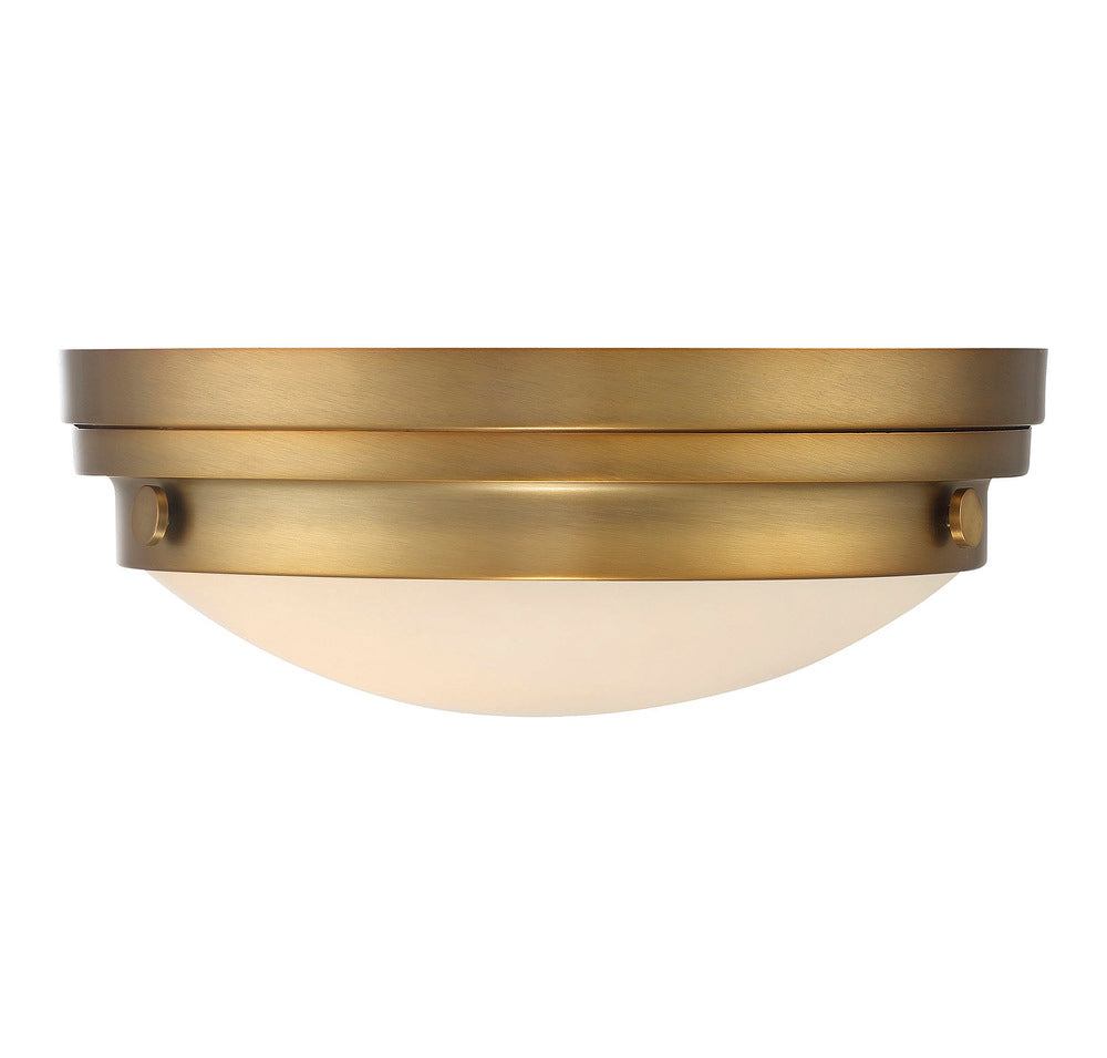 Lucerne 2-Light Ceiling Light in Warm Brass
