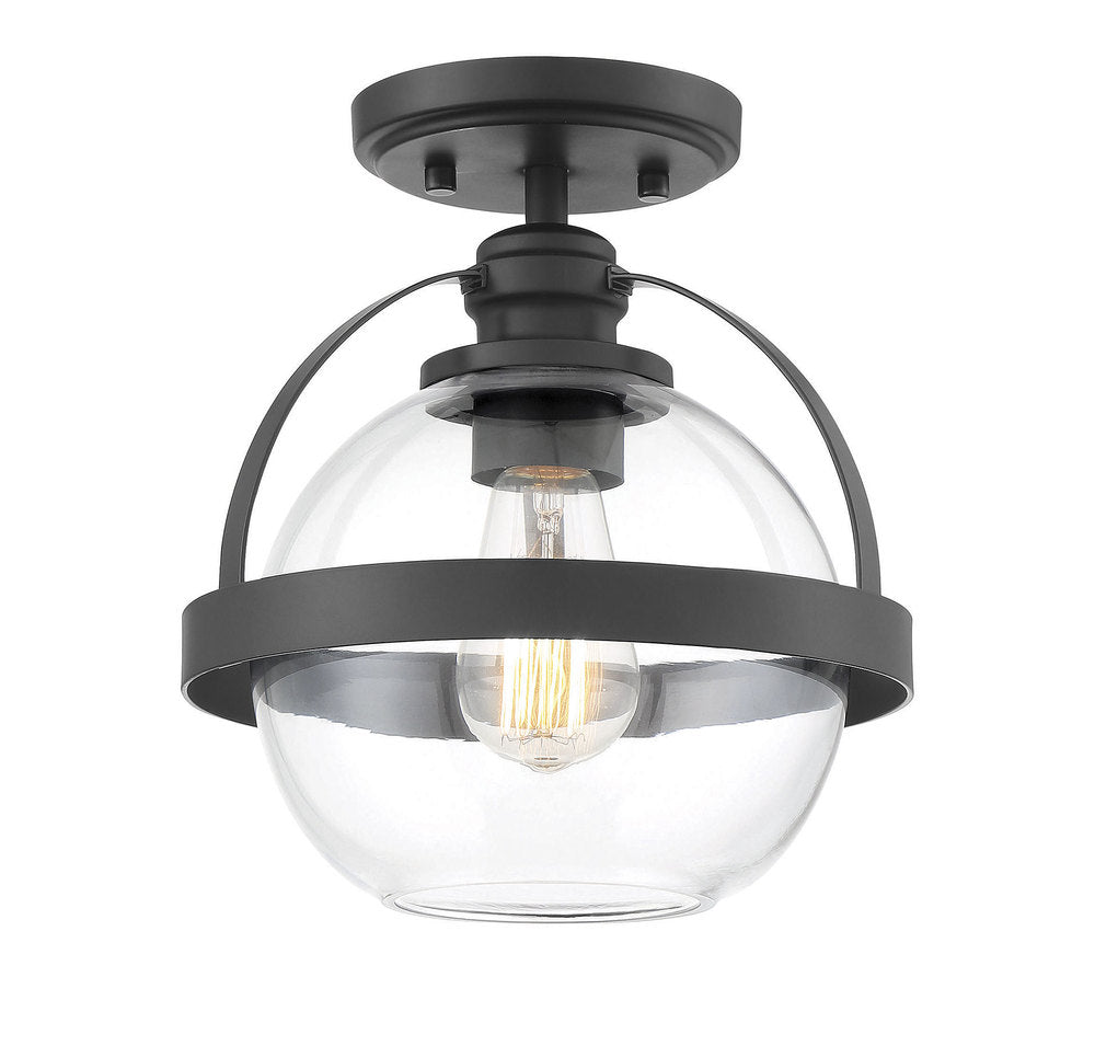 Pendleton 1-Light Ceiling Light in
Matte Black