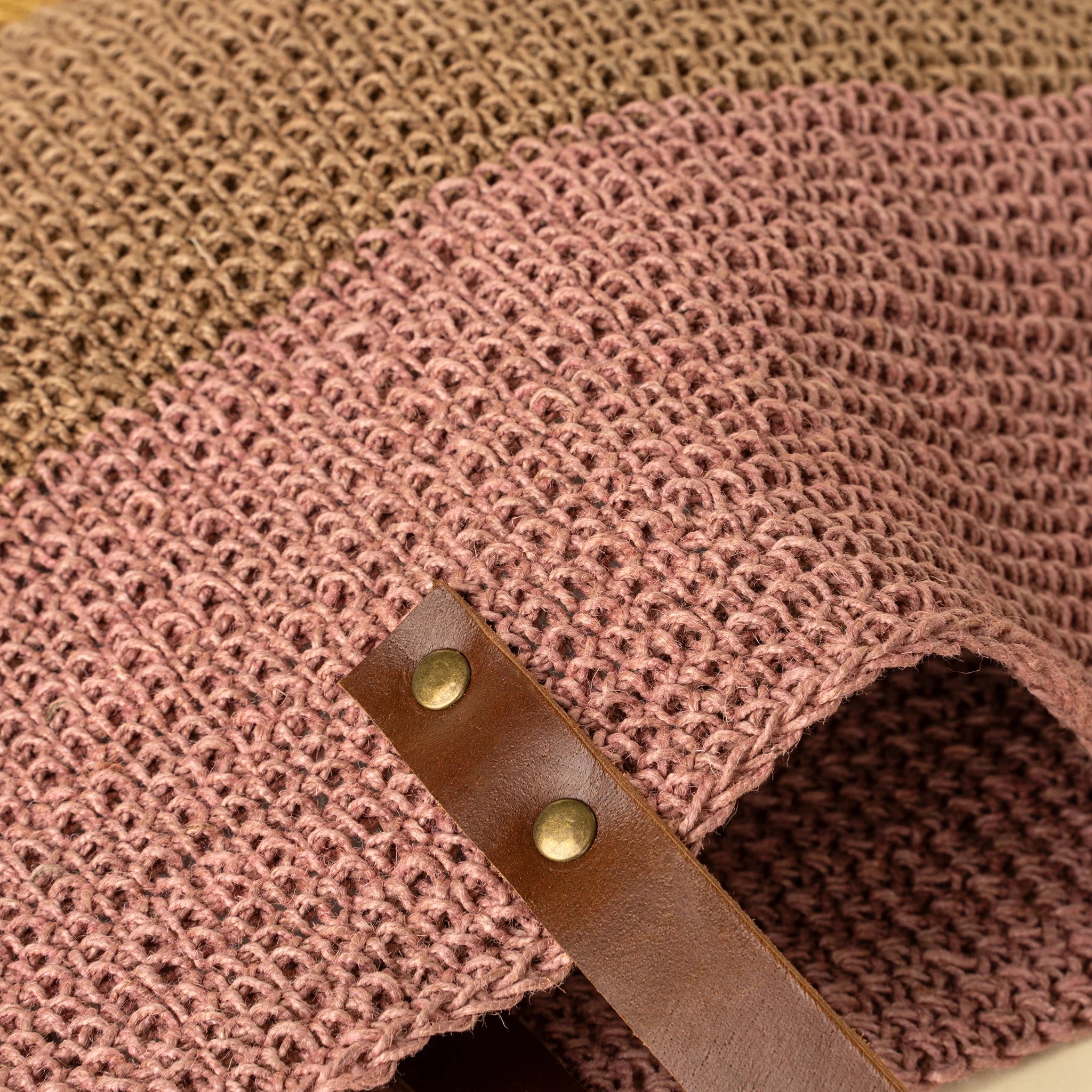 Bella Woven Jute Tote, Sunrise