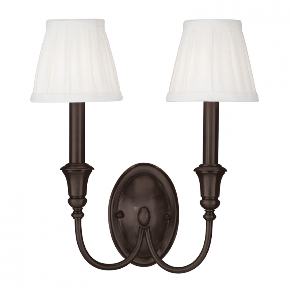 2 LIGHT WALL SCONCE