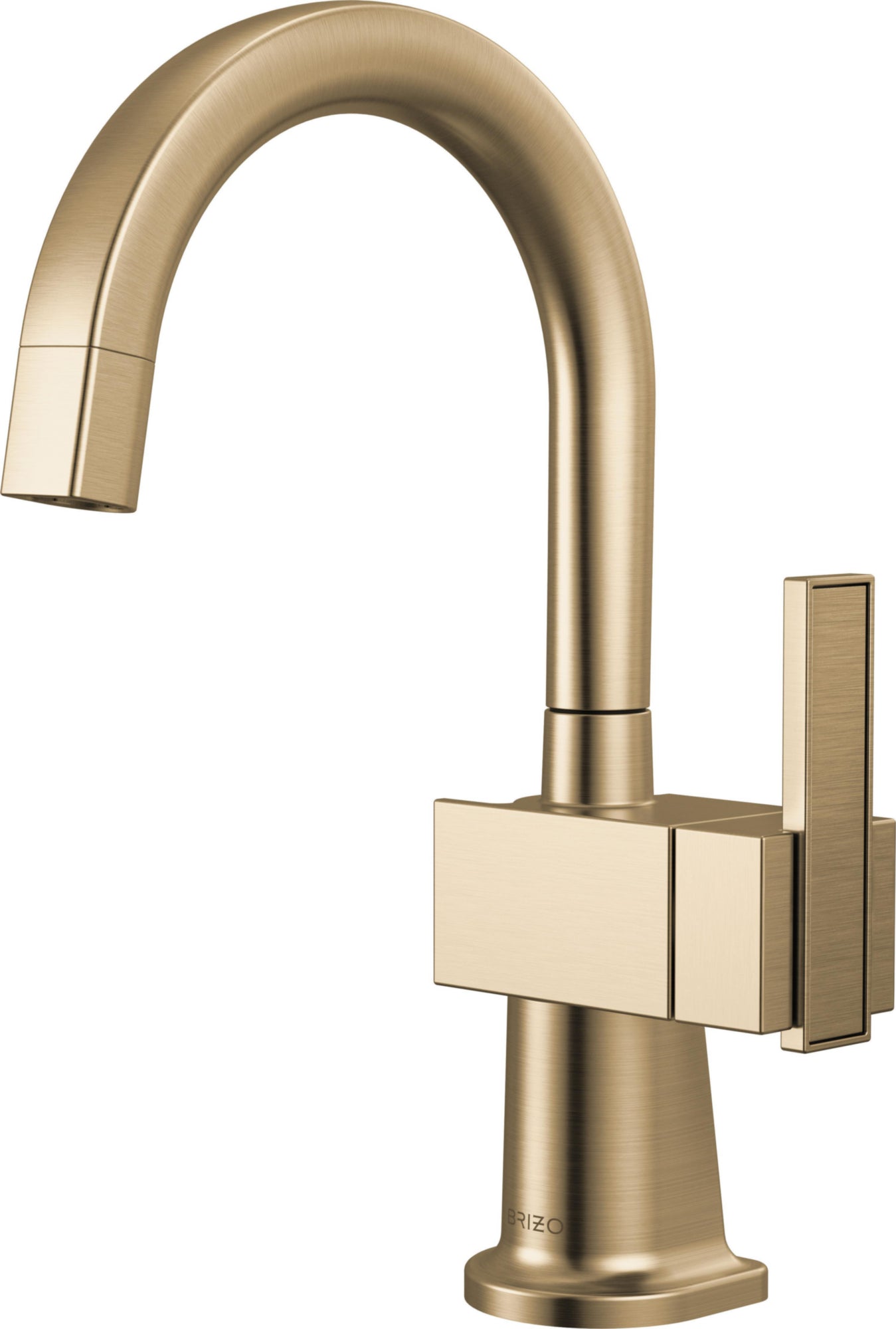 BEVERAGE FAUCET WITH ARC SPOUT