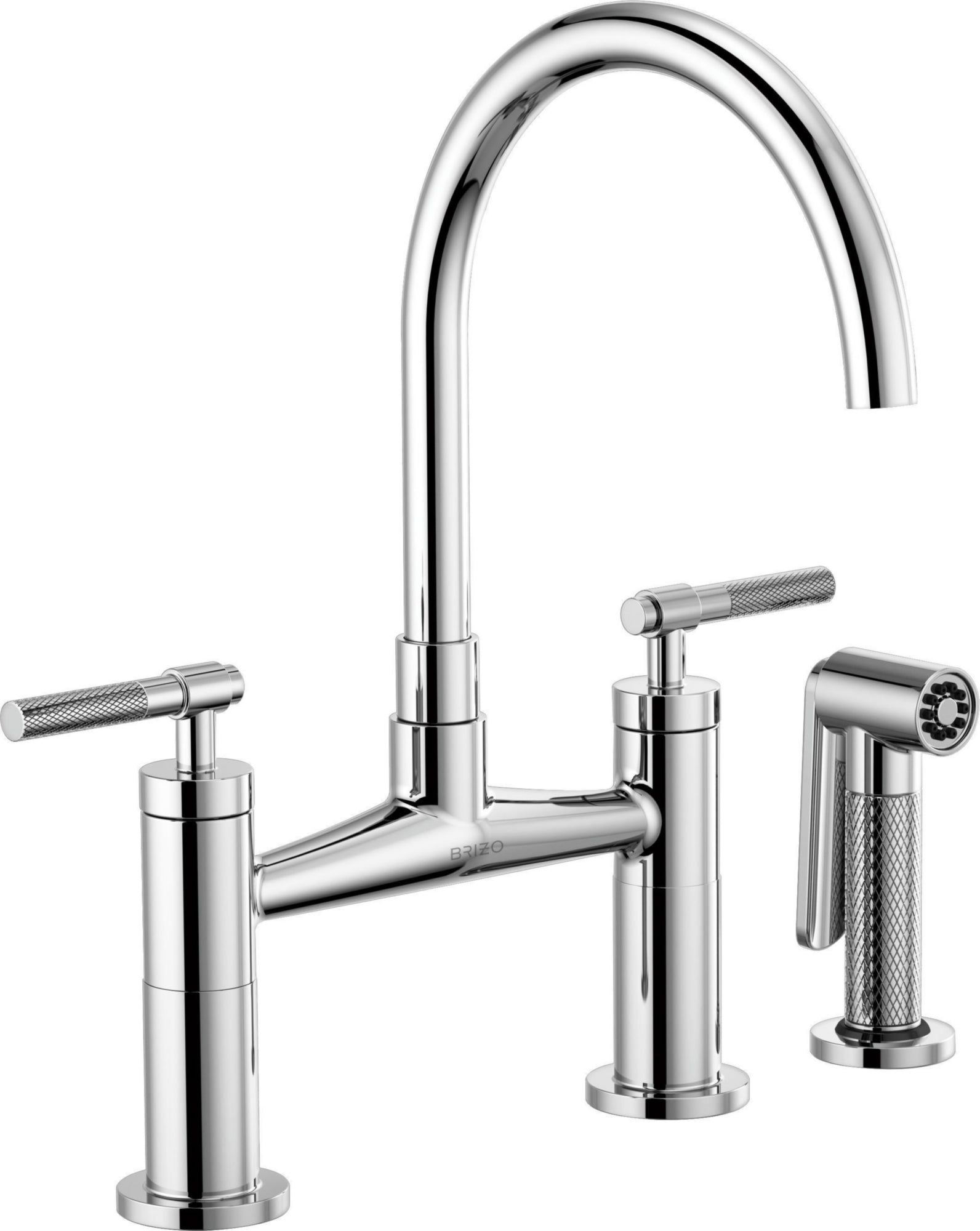 ARC SPOUT BRIDGE, KNURLED HANDLE